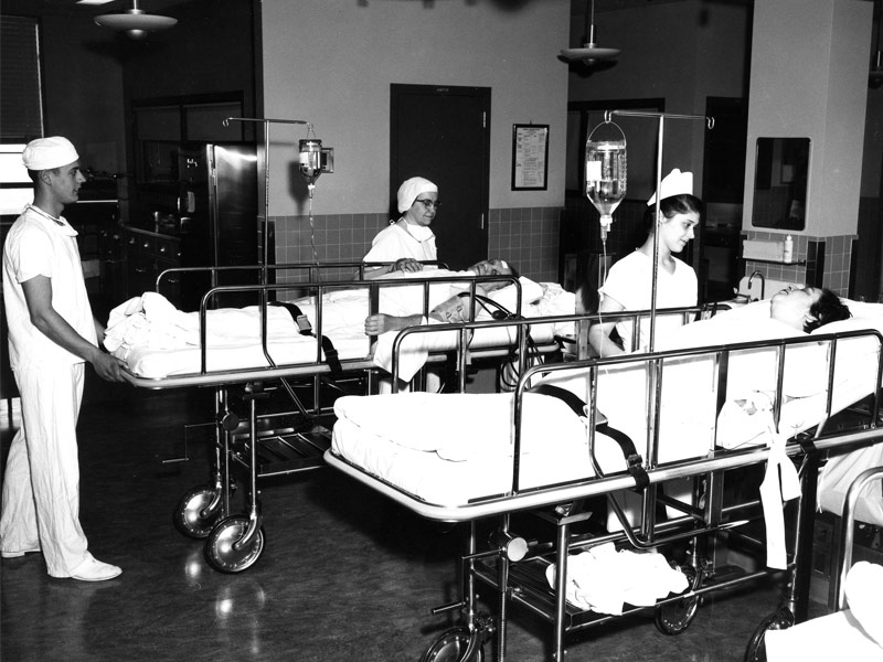 Recovery room at Lancaster General Hospital in 1959. Recovery room at Lancaster General Hospital in 1959.
