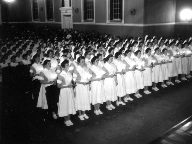 Nurse graduation in 1960. Nurse graduation in 1960.
